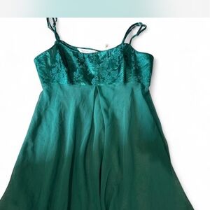 Victoria's Secret Teal Lace Chemise